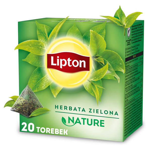 Herbata zielona aromatyzowana Lipton Nature 20x1,4g