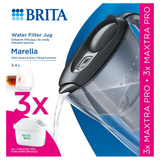 Dzbanek filtrujący BRITA Marella 2,4 L + 3x wkład MAXTRA PRO Pure Performance - Grafitowy