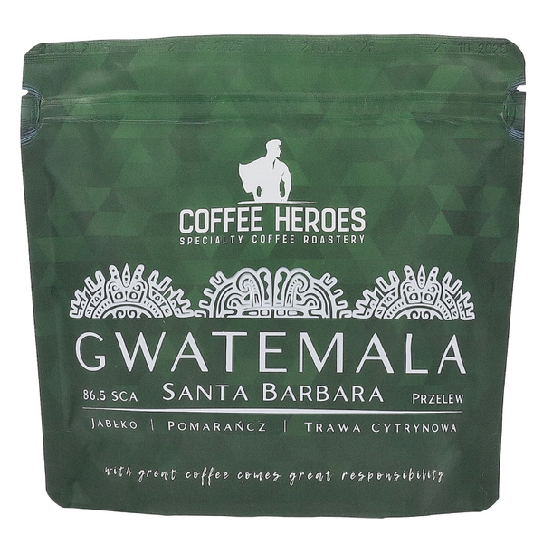 Kawa ziarnista Coffee Heroes Guatemala Santa Barbara Filtr 250g