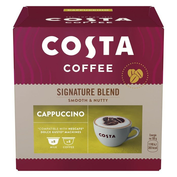 Kawa w kapsułkach Costa Coffee Signature Blend Cappuccino kompatybilna z Dolce Gusto®* - 16 szt.- NIEDOSTĘPNY