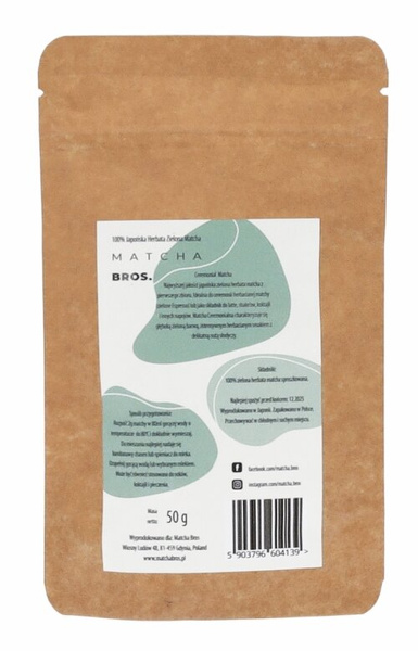 Ceremonialna matcha Matcha Bros. Ceremonialna 50g