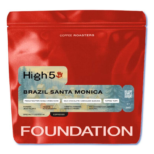 Kawa ziarnista Foundation Coffee Roasters High5 Brazylia Santa Monica Espresso 250g