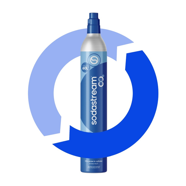 Wymiana cylindra SodaStream Twist - niebieski nabój z gazem CO2