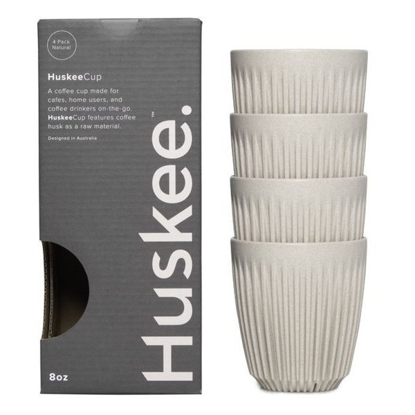 Kubek Huskee Natural 236ml - ZESTAW 4 szt. – NIEDOSTĘPNY