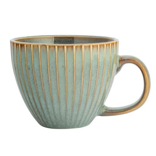 ZESTAW 6 Filiżanek Atom Design Reactive Sage Jumbo 450ml - Szałwiowy