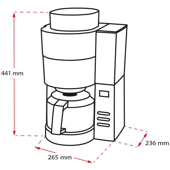 Ekspres przelewowy Melitta Aroma Fresh Therm 1021-12 - NIEDOSTĘPNY