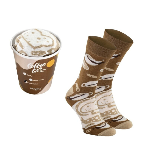 Skarpetki Rainbow Socks - Kawa cappuccino 36-40