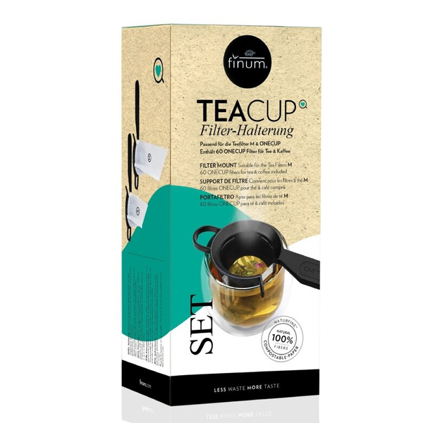 Zestaw do filiżanki Finum TeaCup Set - Uchwyt + filtry 60szt.