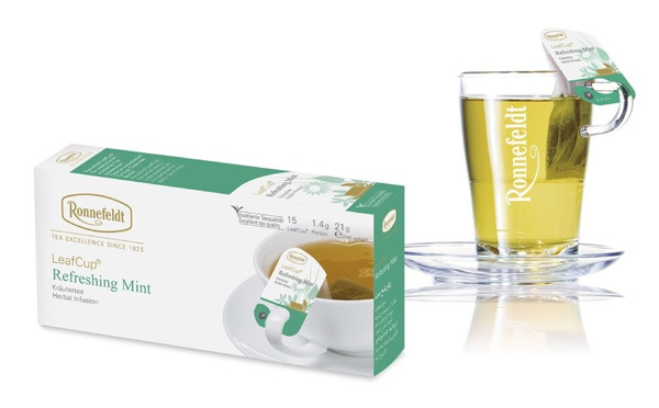 Ziołowa herbata Ronnefeldt Leaf Cup Refreshing Mint 15x1,2g