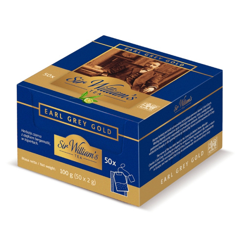 Czarna herbata Sir Williams Tea Earl Grey 50x2g