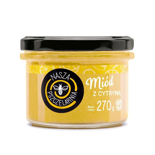 Miód z cytryną Nasza Pszczelarnia 270g