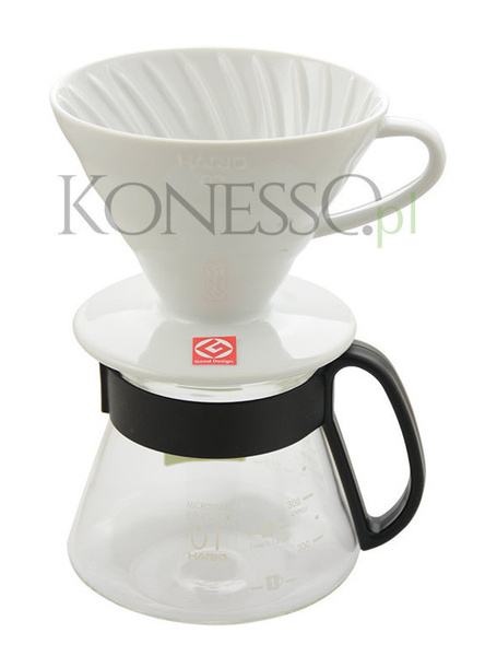 Ceramiczny Drip Hario V60-02 - Biały