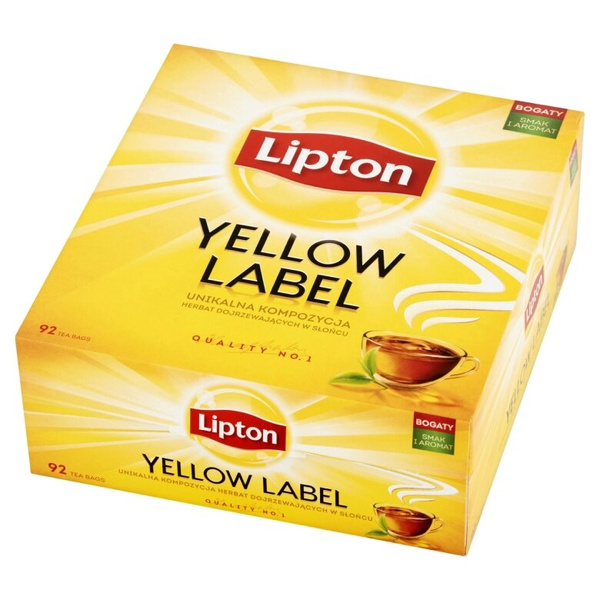Herbata czarna Lipton Yellow Label 92x2g