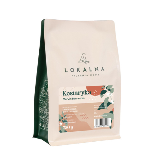 Kawa ziarnista Lokalna Palarnia Kawy Kostaryka Marvin Barrantes Filtr 250g