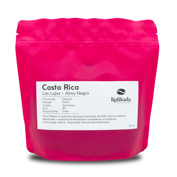 Kawa ziarnista Kofikada Costa Rica Las Lajas Alma Negra Filtr 200g