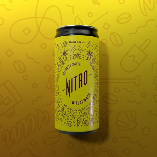 Hard Beans Nitro Flat White Sweet 200 ml