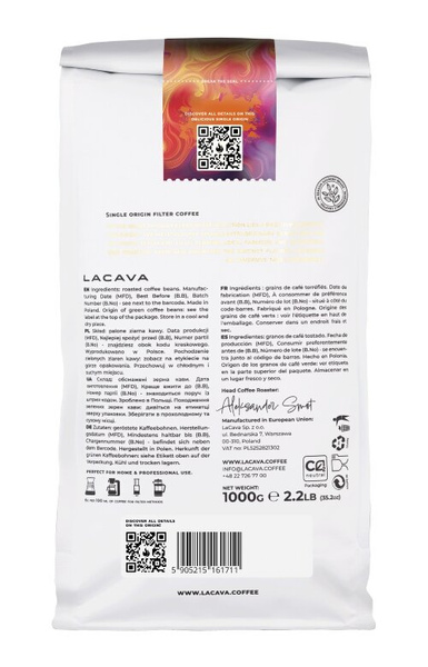 Kawa ziarnista LaCava Honduras Finca Don Andres Filtr 1kg – NIEDOSTĘPNY