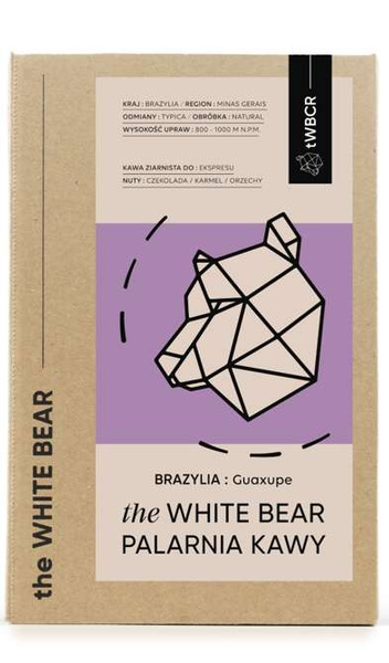 Kawa ziarnista The White Bear Brazylia Guaxupe A 1kg