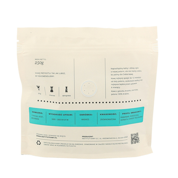 Kawa ziarnista Instytut Kawy Tanzania Ngile Estate Filtr 250g