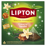Herbatka aromatyzowana rooibos Lipton Winter Warmers Creamy Vanilla - 20 piramidek