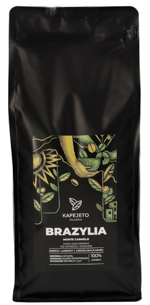 Kawa ziarnista Kafejeto Palarnia Brazylia Monte Carmelo ESPRESSO 1kg