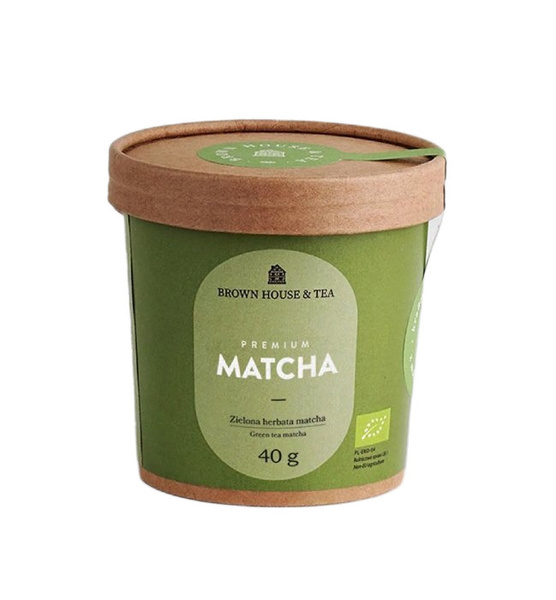 Zielona herbata Brown House & Tea Matcha Premium - koreańska herbata matcha bio 40g - NIEDOSTĘPNY