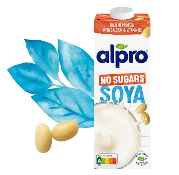 ZESTAW - Napój ALPRO Sojowe Niesłodzone 8x1L