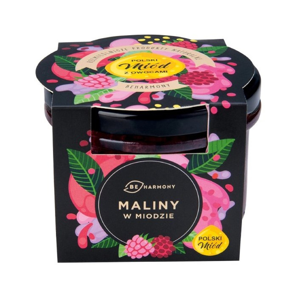 Maliny w miodzie akacjowym BEHARMONY 230g - NIEDOSTĘPNY