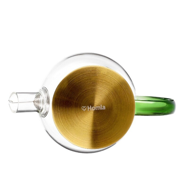 Szklany dzbanek Homla Kubbe ze złotym wieczkiem 1.8l - NIEDOSTĘPNY