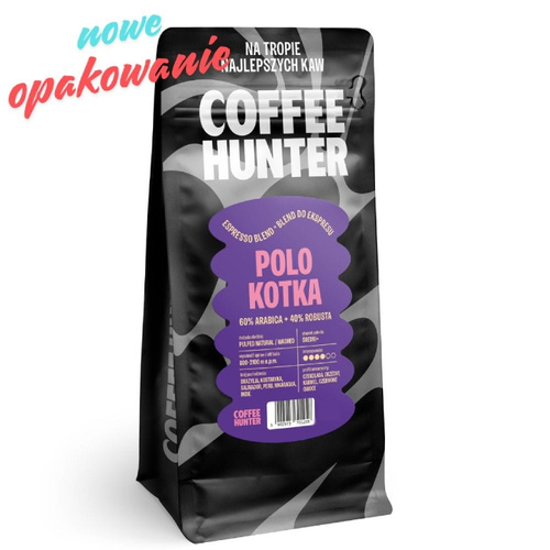 Kawa ziarnista COFFEE HUNTER Polo Kotka 1kg - opinie w konesso.pl
