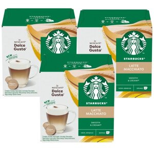 ZESTAW Nescafé Dolce Gusto STARBUCKS® Latte Macchiato 3x12 sztuk