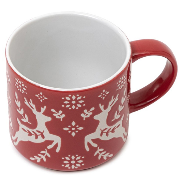 Kubek świąteczny Homla AVERO 350 ml - Czerwony