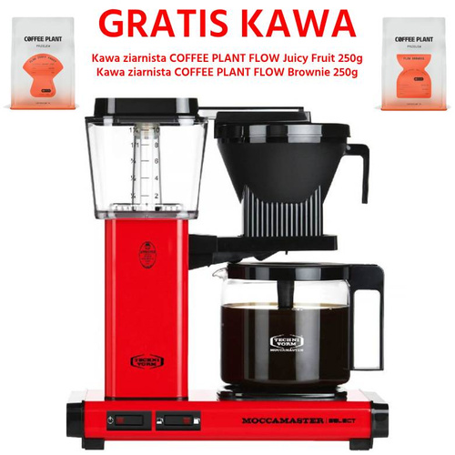 Ekspres do kawy Moccamaster KBG 741 Select Red - Czerwony + GRATIS KAWA 2x250g - opinie w konesso.pl