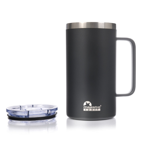 Kubek termiczny Majestic Sport Gump 650 ml - Czarny