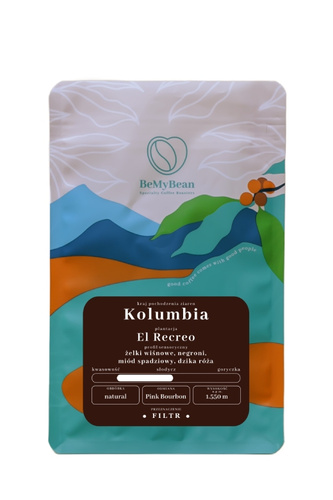 Kawa ziarnista BeMyBean Kolumbia El Recreo Filtr 250g – NIEDOSTĘPNY