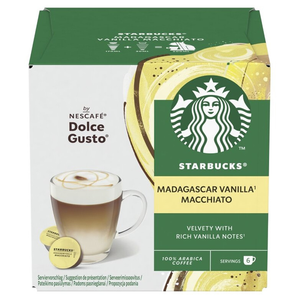 OUTLET - Kapsułki Nescafé Dolce Gusto STARBUCKS® Vanilla Macchiato 12 sztuk