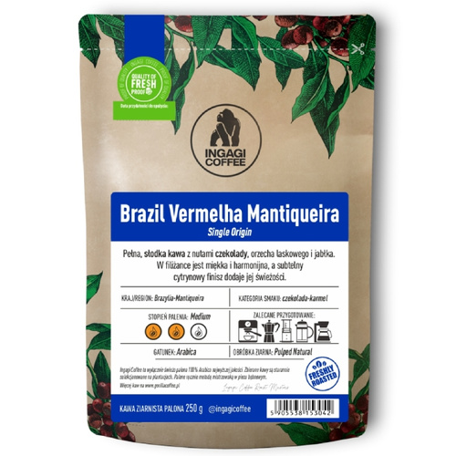 Kawa ziarnista Ingagi Coffee Brazil Vermelha Mantiqueira 1kg