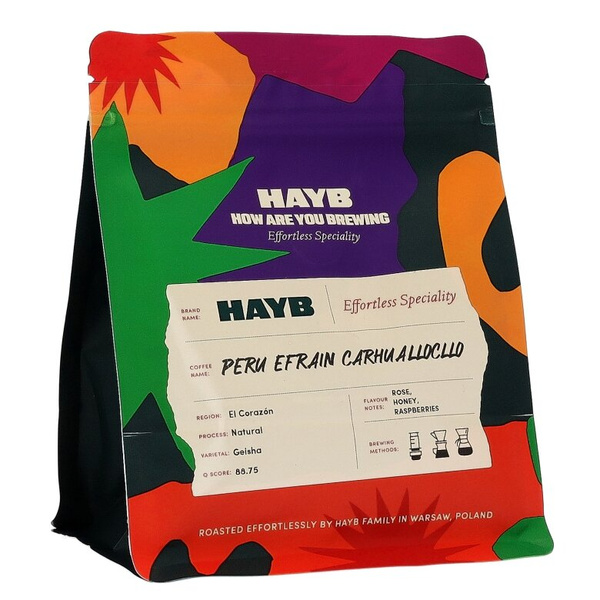 Kawa ziarnista HAYB Peru Efrain Geisha 200g - NIEDOSTĘPNY