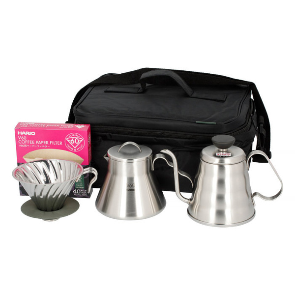 Zestaw akcesoriów do kawy z torbą Hario Outdoor Basic Set – NIEDOSTĘPNY