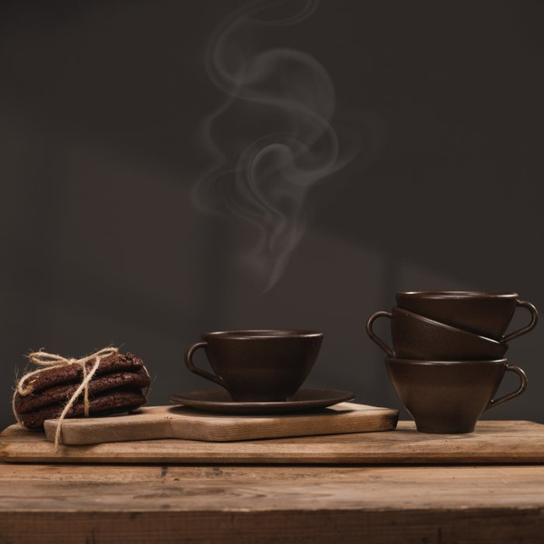 Filiżanki z fusów kawowych BIOFFEE 210 ml - 2 sztuki