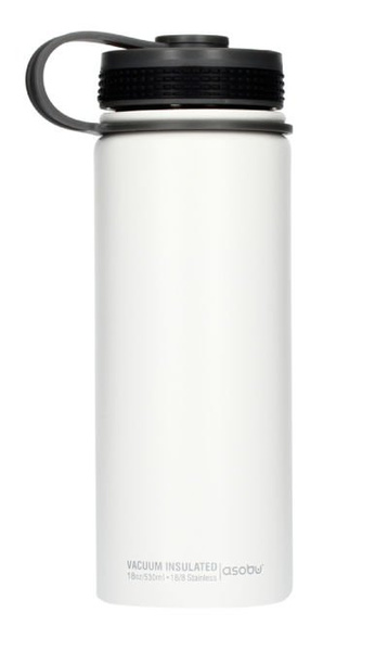 Asobu Alpine Flask - biała buutelka termiczna 530 ml - NIEDOSTĘPNY
