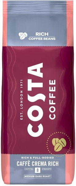 Kawa ziarnista Costa Coffee Caffe Crema RICH 1KG – NIEDOSTĘPNY