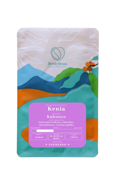 Kawa ziarnista BeMyBean Kenia Kahunyo Espresso 250g