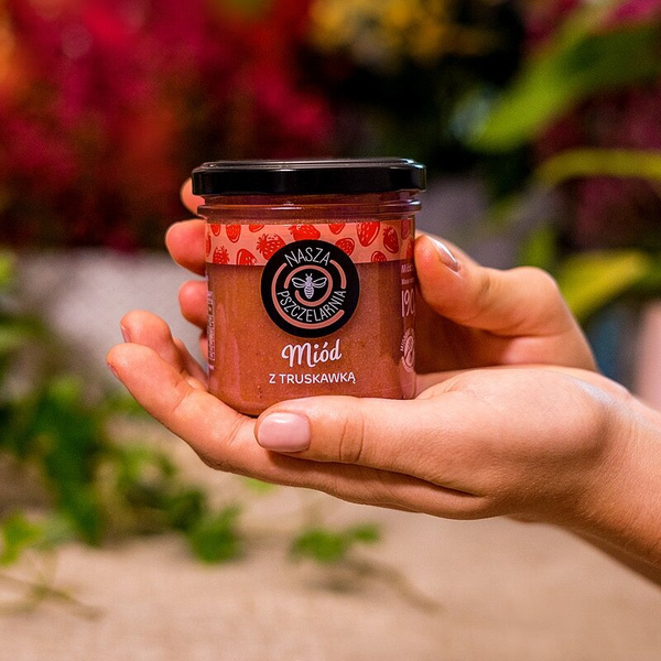 Miód z truskawką Nasza Pszczelarnia 190g