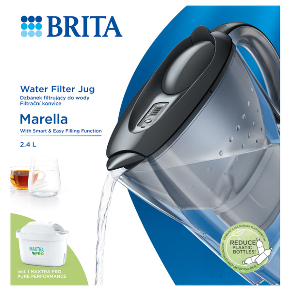 Dzbanek filtrujący BRITA Marella MAXTRA PRO Pure Performance 2,4 L - Grafitowy