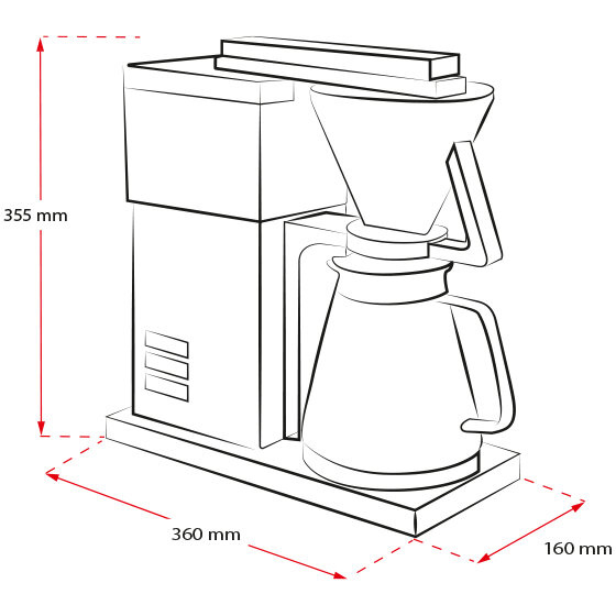 Ekspres przelewowy Melitta One 1031-02 - Pure Black + 250G KAWY GRATIS