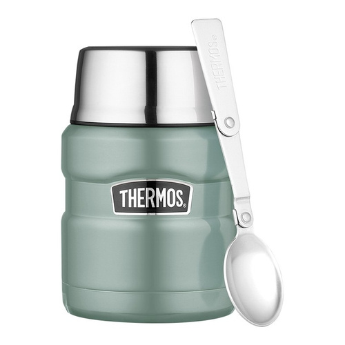 Termos obiadowy ze składaną łyżką Thermos 470ml - Zielony