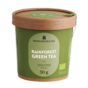 Brown House & Tea Rainforest Green Tea - zielona herbata z lasów deszczowych bio 50 g - NIEDOSTĘPNY