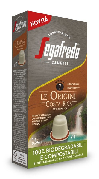 Kapsułki do Nespresso Segafredo Le Origini Costa Rica - 10 szt - NIEDOSTĘPNY