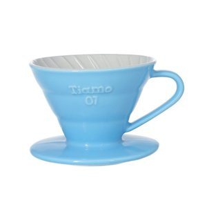 Ceramiczny drip Tiamo z uchem V01 - Błękitny - opinie w konesso.pl